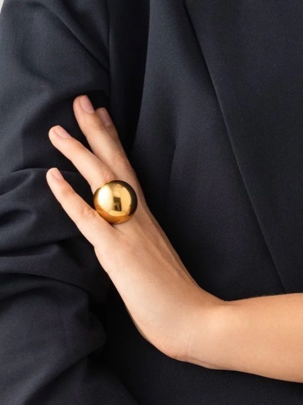 NWB Chic JENNY BIRD Gold Supernova Ring